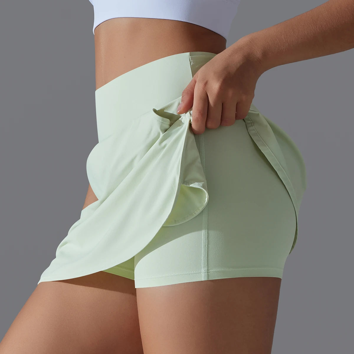 Double-Layer Gym Skort