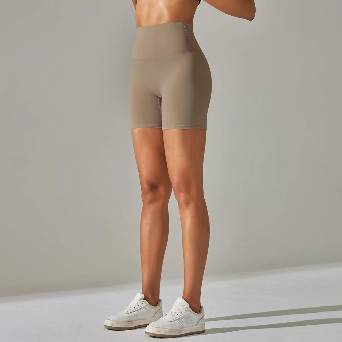 LuxeFlow High-Rise Yoga Shorts