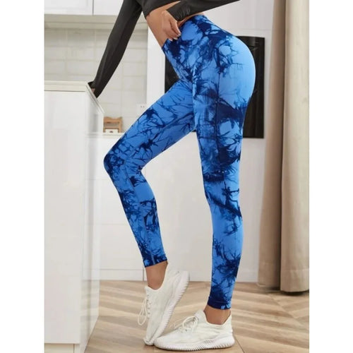 Seamless High Waist Leggings Tie Dye