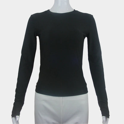 Chic Long Sleeve Slim Fit Tee