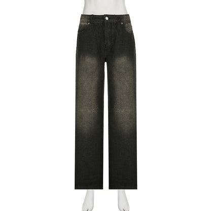 Low Waist Y2k Style Baggy Jeans