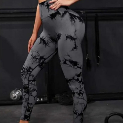 Seamless High Waist Leggings Tie Dye