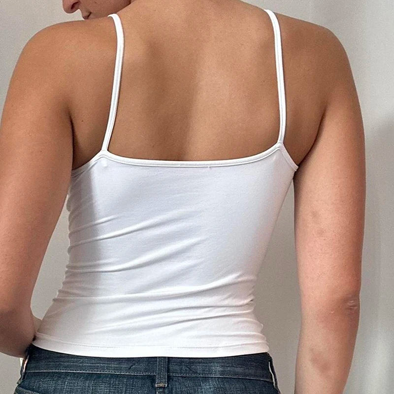 Casual Sleeveless Spaghetti Strap Top