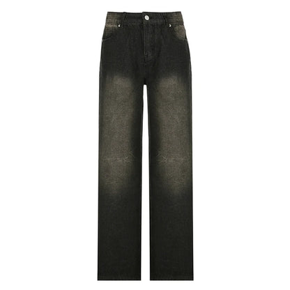 Low Waist Y2k Style Baggy Jeans